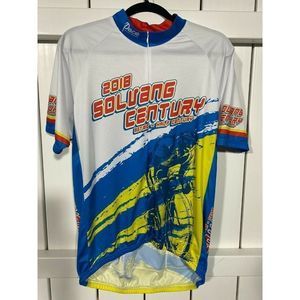 New - Pace Cycling Jersey - Men's - 2018 Solvang Century - White/Blue - XL